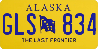 AK license plate GLS834