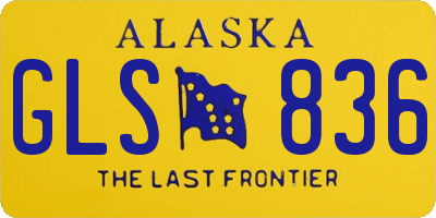 AK license plate GLS836