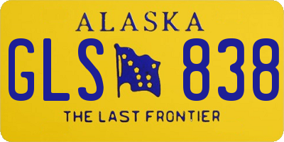 AK license plate GLS838