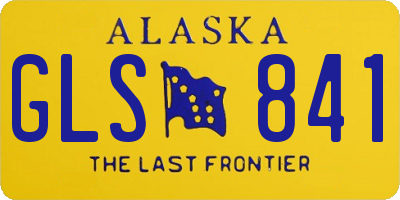 AK license plate GLS841