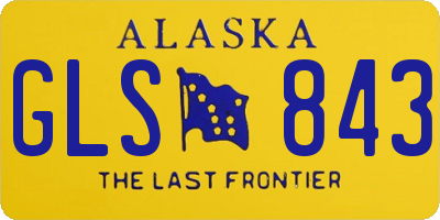 AK license plate GLS843