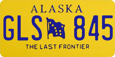 AK license plate GLS845