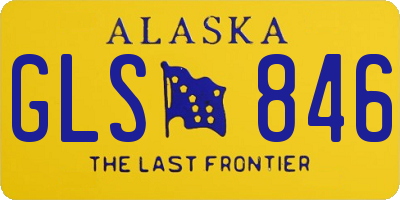 AK license plate GLS846