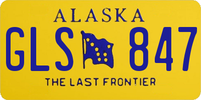 AK license plate GLS847