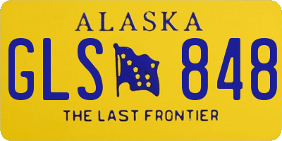 AK license plate GLS848