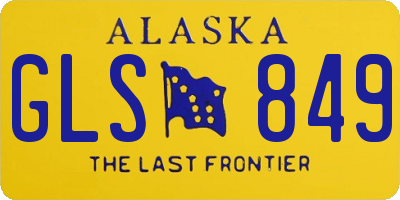 AK license plate GLS849