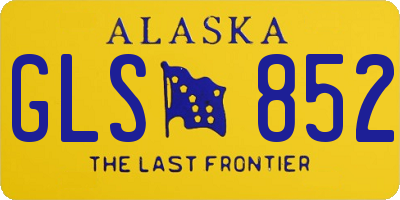 AK license plate GLS852