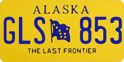 AK license plate GLS853