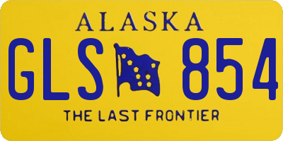 AK license plate GLS854