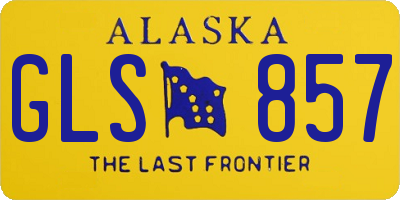 AK license plate GLS857