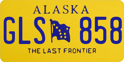 AK license plate GLS858