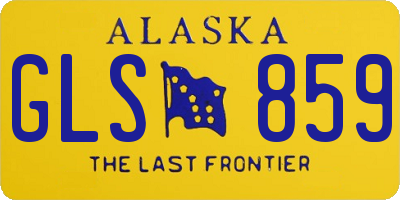 AK license plate GLS859