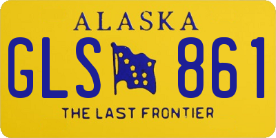 AK license plate GLS861