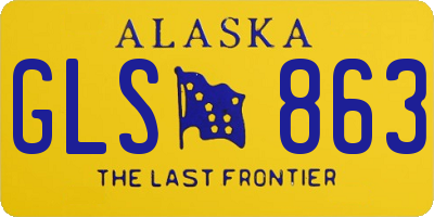 AK license plate GLS863