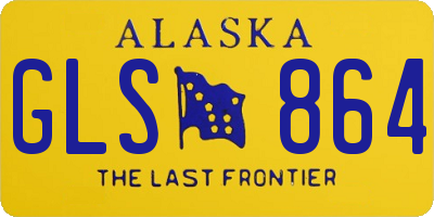 AK license plate GLS864