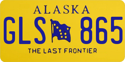 AK license plate GLS865