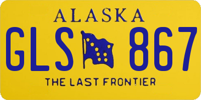 AK license plate GLS867