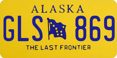 AK license plate GLS869