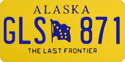 AK license plate GLS871