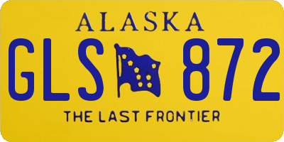 AK license plate GLS872