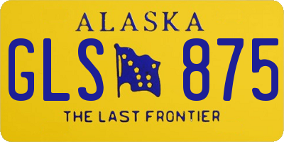 AK license plate GLS875