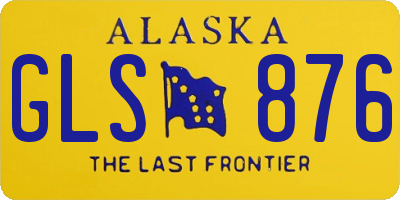 AK license plate GLS876