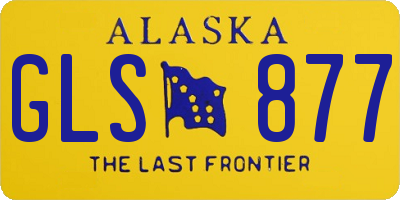 AK license plate GLS877