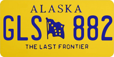 AK license plate GLS882