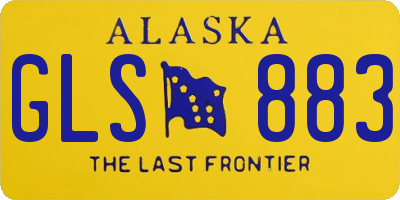 AK license plate GLS883