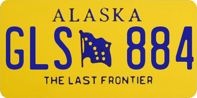 AK license plate GLS884