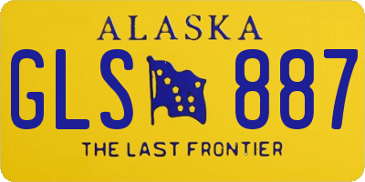 AK license plate GLS887