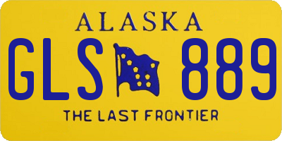 AK license plate GLS889