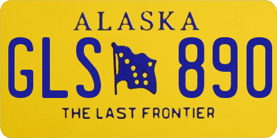 AK license plate GLS890