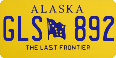 AK license plate GLS892