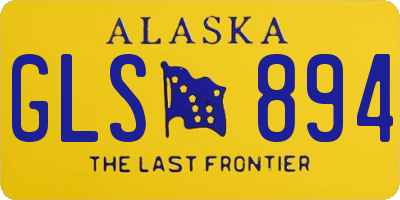 AK license plate GLS894