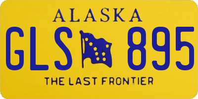 AK license plate GLS895