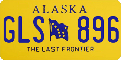 AK license plate GLS896