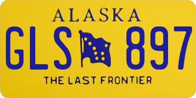 AK license plate GLS897