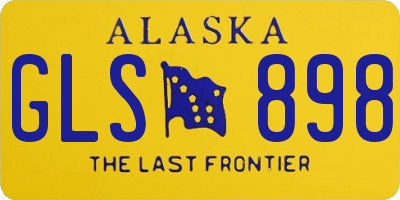 AK license plate GLS898