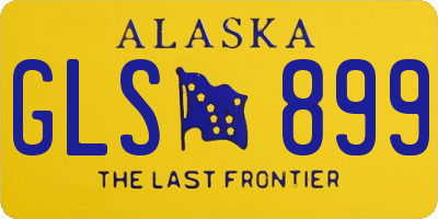 AK license plate GLS899