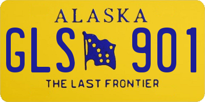 AK license plate GLS901