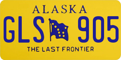 AK license plate GLS905