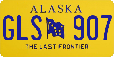 AK license plate GLS907