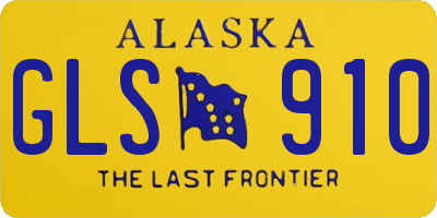 AK license plate GLS910