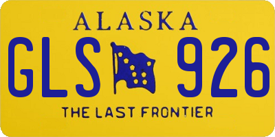 AK license plate GLS926