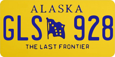 AK license plate GLS928