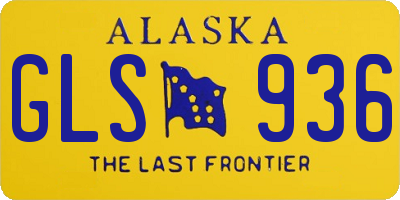 AK license plate GLS936