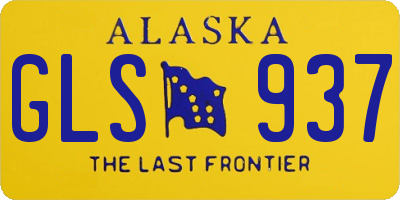 AK license plate GLS937