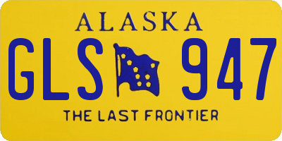 AK license plate GLS947