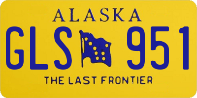 AK license plate GLS951